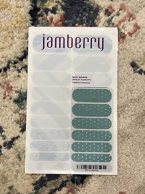 Jamberry Nail Wraps - Free Postage - Icy Teal Polka FULL SHEET • $10