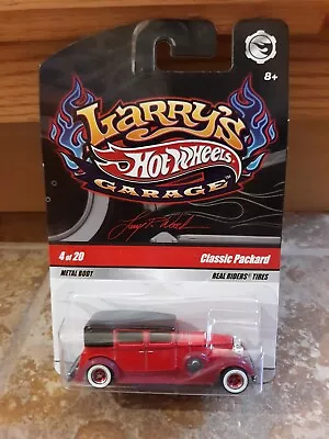 2008 Hot Wheels Larry's Garage Classic Packard Red Real Riders Tires 4 Of 20 • $10