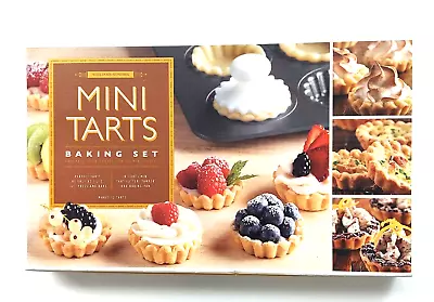 Williams-Sonoma Mini Tarts Baking Set 12 Molds New In Box W/ Cutter Tamper Pan • $29.95