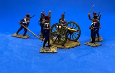 Napoleonic French Foot Artillery 1812-14 1/72 One Gun Six Crew Zvezda • £11.99