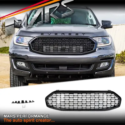 $199.99 • Buy Gloss Black Front Bumper Bar Grille Grill For Ford EVEREST UA 2019-2021 Bodykit