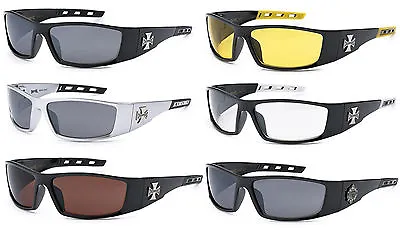 Choppers Sunglasses Motorcycle Riding Glasses Wrap Around 7 Colors Available C50 • $10.99