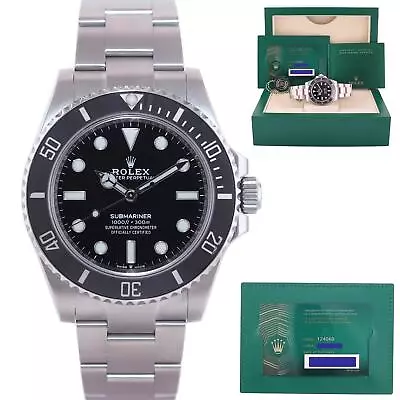 2023 NEW PAPERS Rolex Submariner 41mm Black Ceramic 124060LN No Date Watch • $12392.13