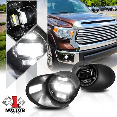 Clear Fog Light LED Projector Lamp W/Bezel Cover+Switch For 07-14 Toyota Tundra • $68.30