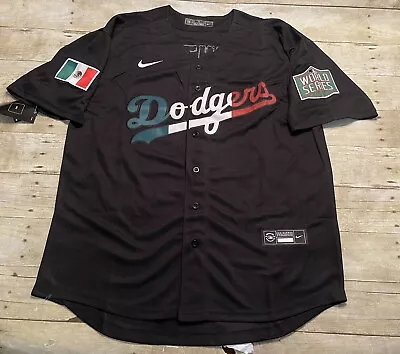 New Los Angeles Dodgers Fernando Valenzuela Men's Black Mexico Jersey Size XL • $55.99