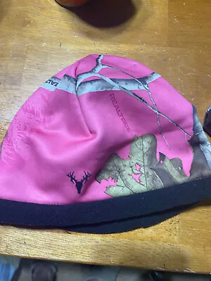 Womens REALTREE Hot Shot Heat Factor 3 Mustang Winter Pink CAMO Beanie Hat OS • $9.77