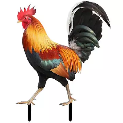 Rooster Chicken Statue Outdoor Garden Decoration Yard Art Figure Sculpture Decor • $8.73