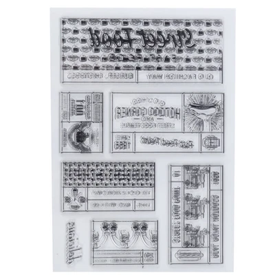 £2.18 • Buy Vintage Flower Buildings Cat Silicone Clear Stamps Journal Scrapbooking Crafts
