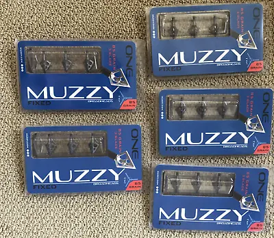 Muzzy - ONE 3 Blade 85 G Broadhead 1   Cut  ( 5 Packs ) - AUTHORIZED DEALER • $64.97