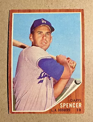 1962 Topps #197 Daryl Spencer Clean Vintage Baseball Card! EXMT+ • $2.33