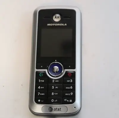 Motorola C Series C168i / C168 I Silver And Black AT&T Cellular Phone • $2.99