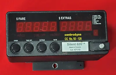 CENTRODYNE SILENT 620 TAXIMETER Used.  *DRAMATIC COST CUT FOR CLEARANCE* • $72