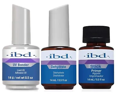 IBD - Bonder (60805+) Primer Stick (71820+) & Dehydrate (60112+)- 0.5 Oz Each • $25.70