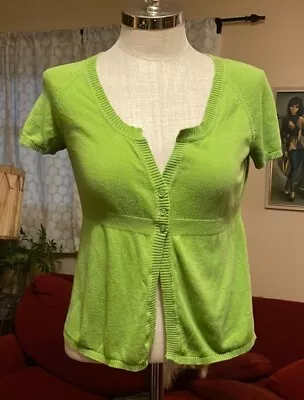 Mossimo Cardigan Lime Green Women's L • $9.10