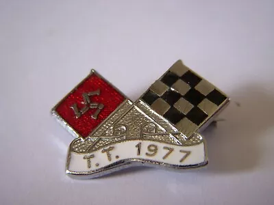 1977 Isle Of Man Tt Badge - Iom Tt Badge - Tourist Trophy - Bikers Badge • £6