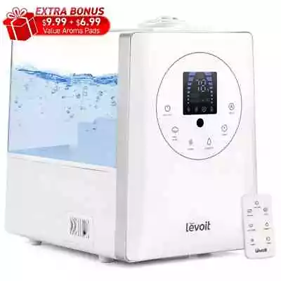 Levoit 6L 753 Sq Ft Warm And Cool Mist Humidifier Vaporizer White • $49.99