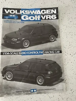 58162 Tamiya Volkswagen Golf VR6 FF01 Chassis Kit Instruction Manual - 1055658 • $17.99