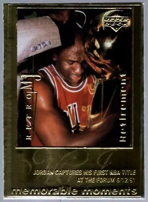 Michael Jordan /9923 Mint Chicago Bulls Hof Retro Rc Sp 1999-00 Ud 22 Kt Gold • $1.25