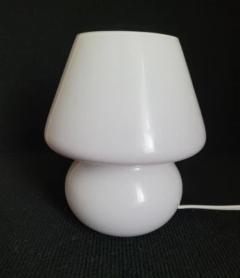 £34.90 • Buy Vintage Small Mushroom Lloytron Glass Table Lamp 