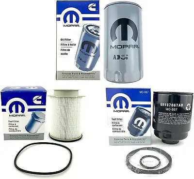 Genuine 2013-2018 Ram 2500 3500 4500 5500 6.7l Diesel Oil Fuel Filters Kit Mopar • $59.09