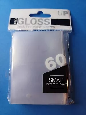 New Ultra Pro Gloss Clear Small Deck Protector Sleeves (60) Acid Free Non PVC • £2.75