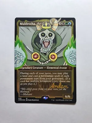 Muldrotha Gravetide Lich Adventure Time Magic Altered Art Hand Paint By Demian • $20