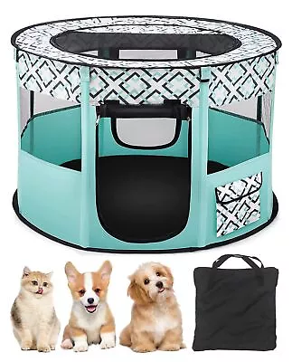 BNOSDM Cat Dog Playpen With Zippered Top Portable Puppy Play Pens Cage Kitten... • $58.76