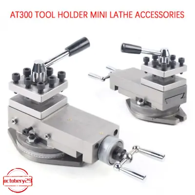 Metal Lathe Machine Tool Holder 80mm Universal AT300 Lathe Tool Post Assembly  • $110.20