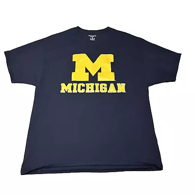 Champion Michigan Wolverines Men's Size XL Blue Short Sleeve T-Shirt Tee • $14.99