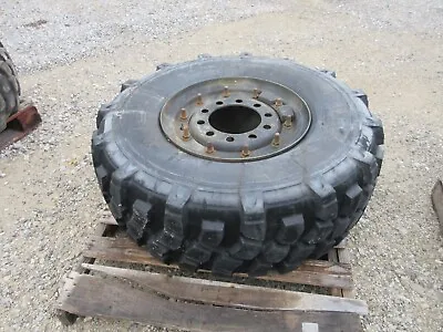Michelin 395/85/20 XML L 47  Tall Tire 99%+ Tread On 5 Ton 10 Bud Combat Wheel • $299