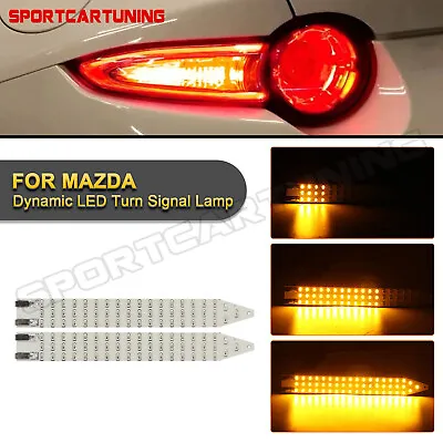 For 16-up Mazda MX-5 ND Amber LED Sequential Flash Rear Turn Signal Lighting Kit • $44.99