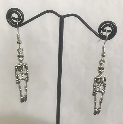 Halloween Steampunk Skeleton Earrings Boho Kitsch Goth Retro Fun Dangle • $4.99