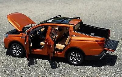 1/18 Scale CNHTC VX7 Pickup Orange Diecast Car Model Toy Collection Gift • $96.88