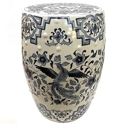 Vintage Chinese Blue/White Ceramic Garden Seat • $395