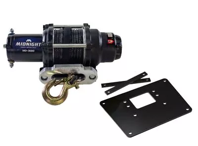 Viper 50 Feet Midnight Winch 3000 Lb Black With Mount For Arctic Cat 300 2002-05 • $229.98