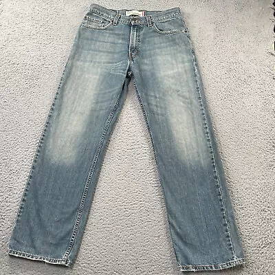 Levi's 569 Jeans Men's 32x34 Loose Straight Baggy Wide Leg Blue Faded Denim • $25