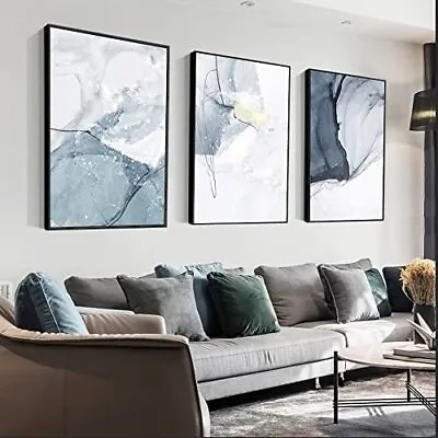 Canvas Framed Wall Art Large Size 16  X 24  3 Pieces Of Modern Abstract Simple  • $112.99