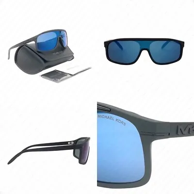 Michael Kors Colton MK2118 333255 35mm Matte Black W/Blue Mirror Lens Sunglasses • $79.99