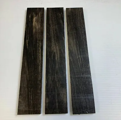 Pack Of 3 Gaboon Ebony Thin Stock Lumber Board Wood Blank Lathe 1/8  X 2  X 12  • $39.96