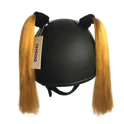 2pcs Pigtails For Motorcycle Helmet Ponytail Bicycle Helmet Pigtails/Hair Golden • $20.88