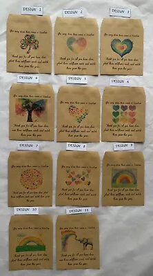  Stay Safe Be Positive Rainbow Friend Wish Seed Packet Miss You Isolation Gift  • £5.99