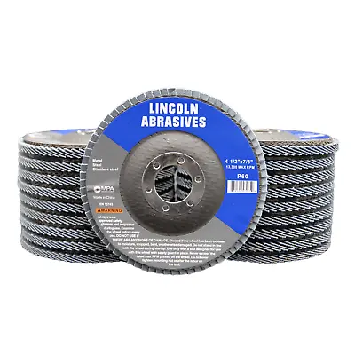 20 Pc 4-1/2  X 7/8  60 Grit Flap Discs Zirconium Oxide Metal Sanding Wheels  • $39.99