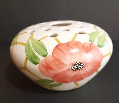 £3.50 • Buy Vintage Radford Pottery Posy Bowl  Flower Frog Hand Painted Art Pottery Vase