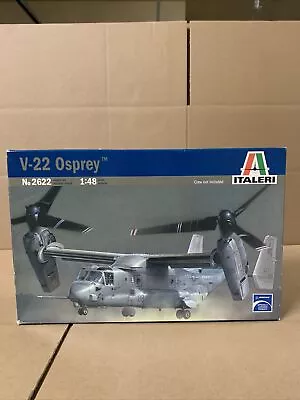$49.99 • Buy Italeri 1:48 V-22 Osprey Plastic Model Kit 2622 Open Box Sealed Kit MARINES U.S.