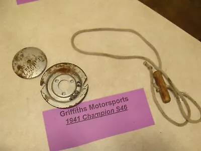 1941 Champion S4G 3.2hp Outboard Motor Pull Start Rope Pulley Plate Catch Cord • $25