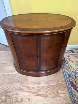 A Chippendale Style Oval Shaped Chairside Chest By HERITAGE • $300