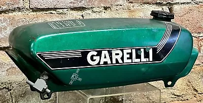 VINTAGE GARELLI GREEN MOPED BIKE STEP THROUGH FUEL TANK W/ STRIPES W/ GAS CAP • $85.67