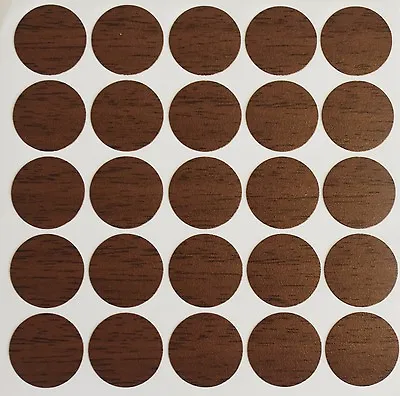 £1.89 • Buy 18mm Screw Cover Caps Self Adhesive Cam Hole Walnut Kitchen Bookcase Cupboard