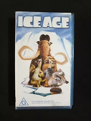 ICE AGE - Animated Children's VHS Movie Cassette Tape Rated G 2002 • $8.49