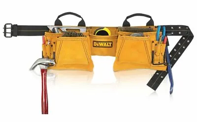 Dewalt Suede Carpenters Apron Tool Belt 29-Inch To 46-Inch Waist • $67.25